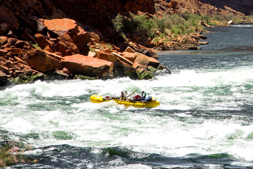 Quick adjustment in House Rock Rapid