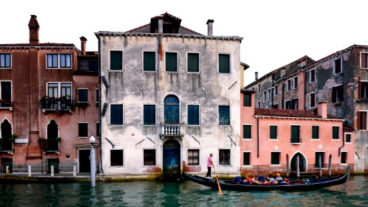Cruising the Grand Canal, Venice photo