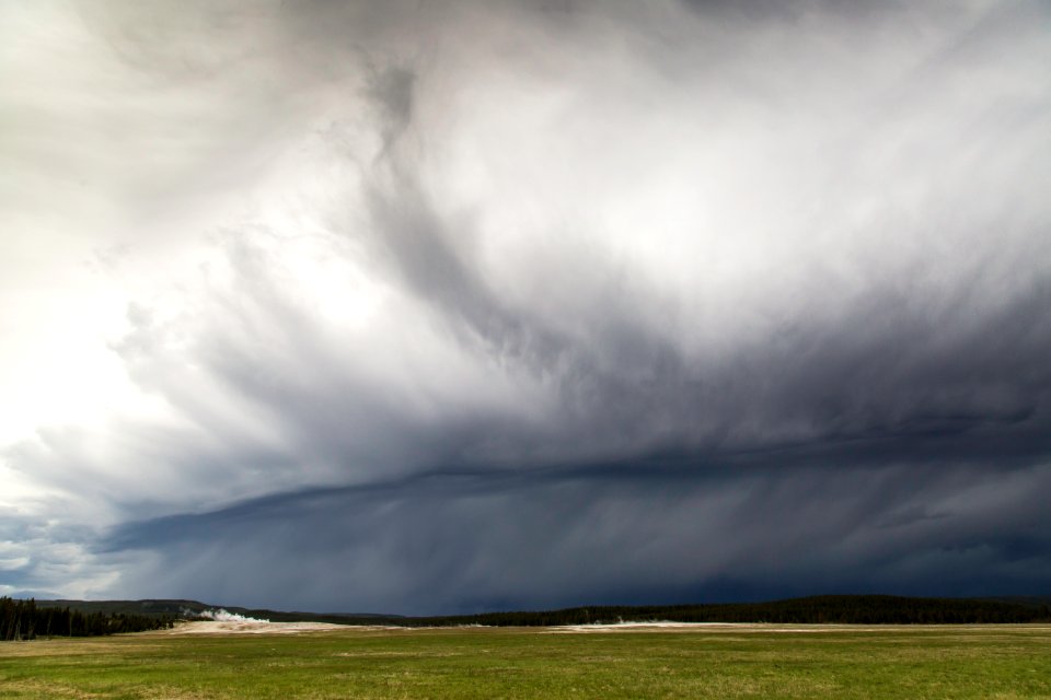 Wall cloud, Lower Geyser Basin