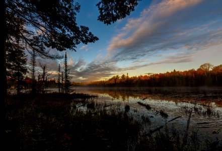 Sunrise over a Northern Ontario Beaver Pond photo