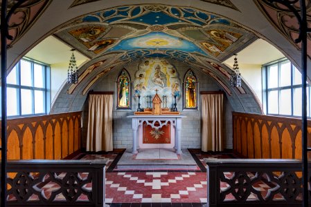 Interior of the Italian Chapel, Orkney Islands photo