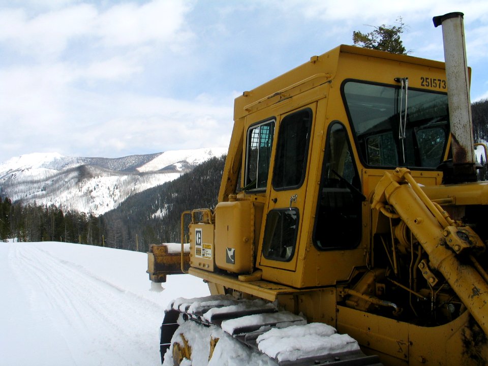 East road before plowing