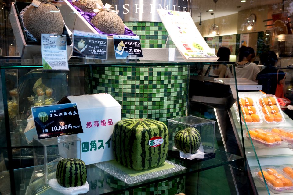 Window of the Nishimura Fruit Shop in Shibuya, Tokyo