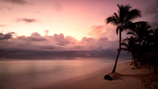 Sunrise on the Beach, Bavaro, Dominican Republic photo