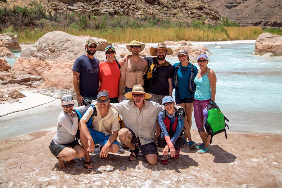 Group portrait at the Little Colorado