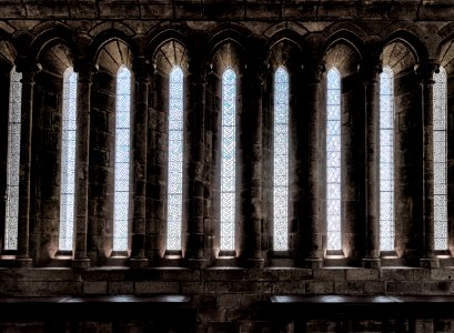 The Refectory at Mont St. Michel, France