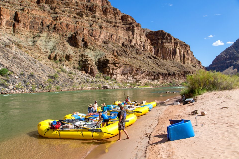 Unpacking at Whitmore Wash