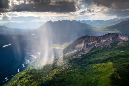 Rain in the Wrangell Mountains photo