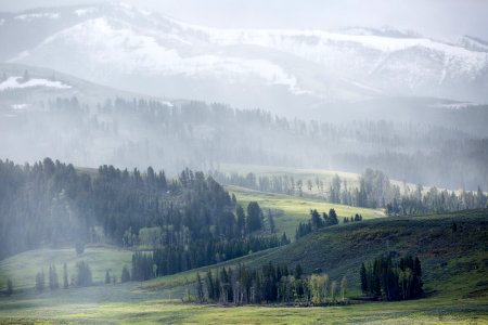 Spring storm, Lamar Valley
