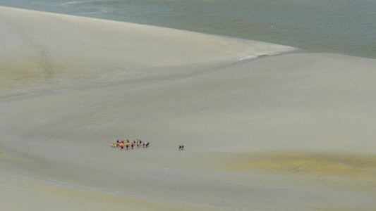 The mud flats at Mont St. Michel