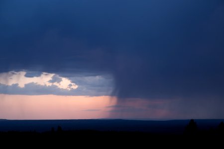 Summer storm over Hayden Valley photo