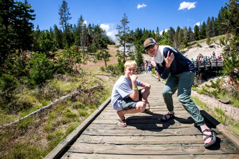 Strike a pose, Mud Volcano