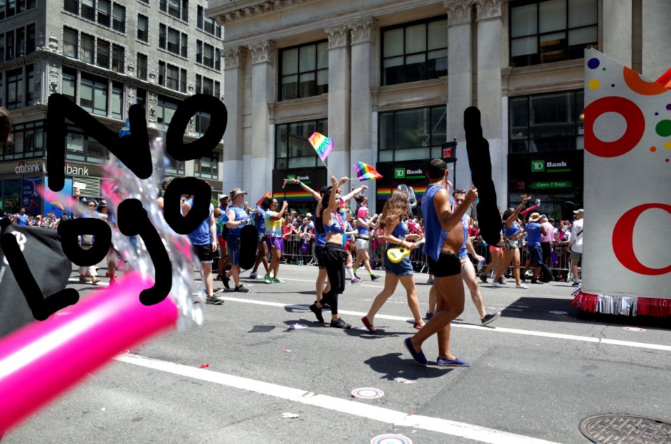 shameless corporate promotion in what is meant to be a day of PRIDE