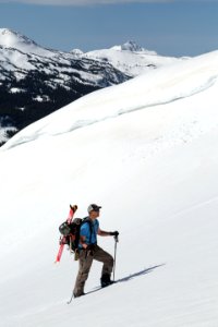 Backcountry skiing in the Gallatin Mountains