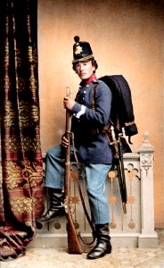 Corporal Frederiksen, 1864 - colorized