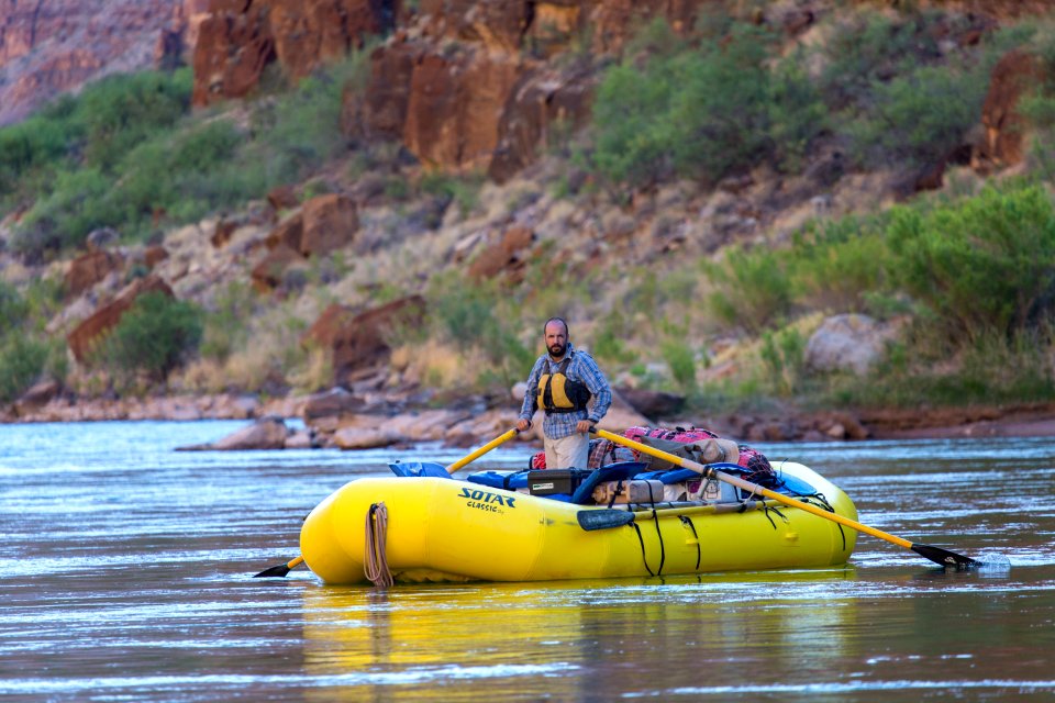 Enjoying the flatwater in the final 20 miles
