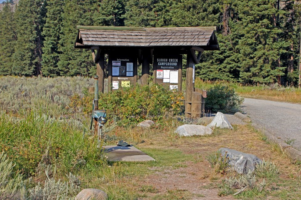 Slough Creek Campground self-registration
