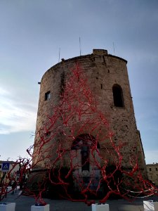 Alghero - Installazione natalizia: il corallo