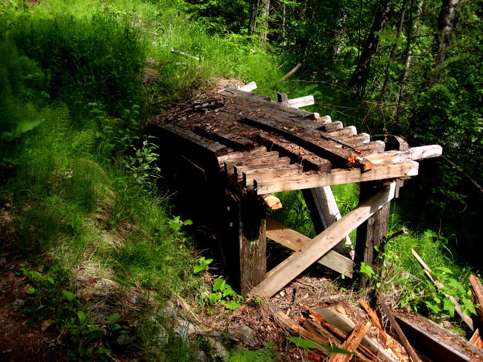 old trestle on Galena Trail near New Denver BC