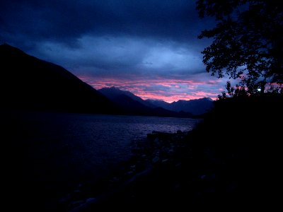 Suset Slocan Lake