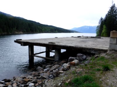 wharf at Bluebell Mine Riondel BC