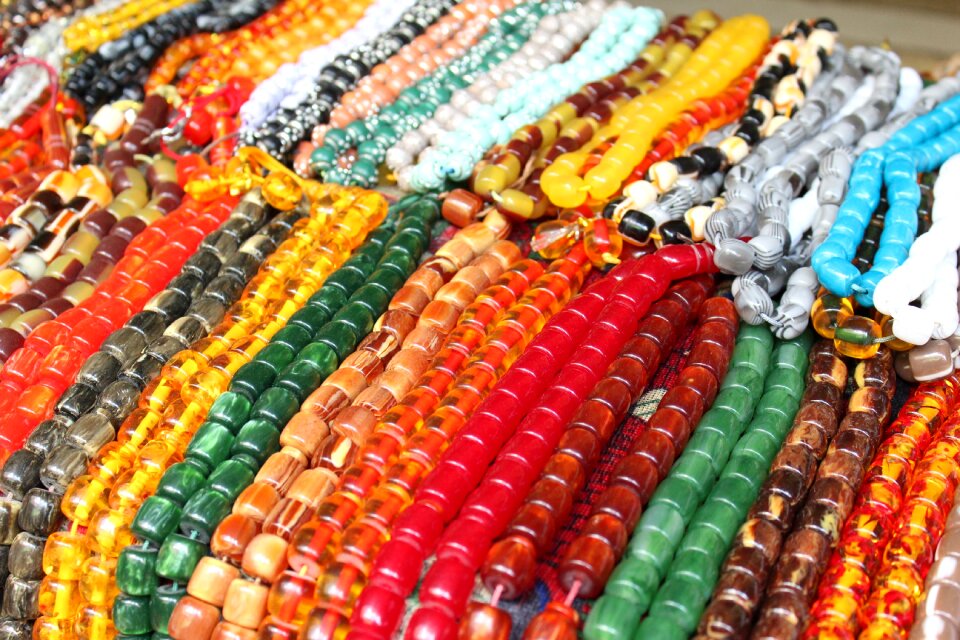 Colorful ornament gemstone