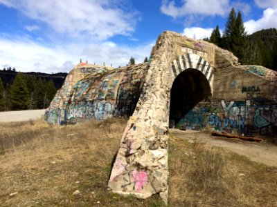 Old highway tunnel Greenwood BC