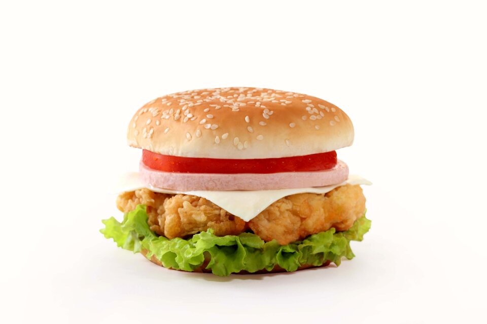 Hamburger fast meal