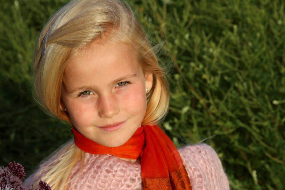 Portrait beauty green eyes