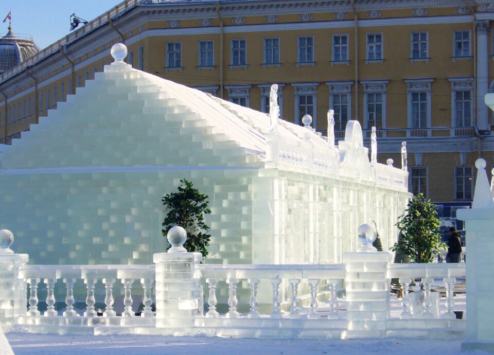 Ice palace st petersburg russia