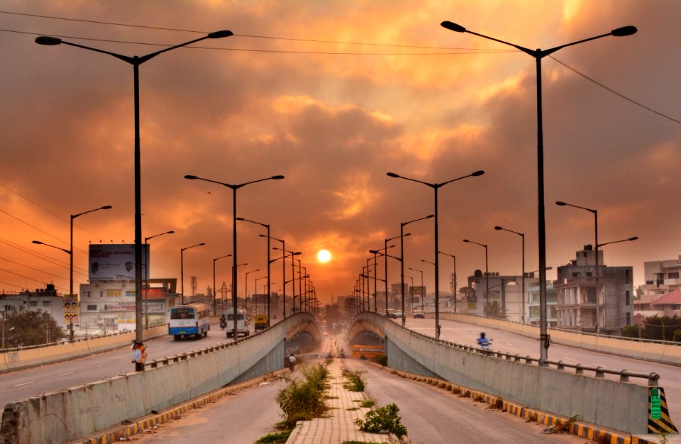 SunRise from KalyanNagar Flyover, Bangalore