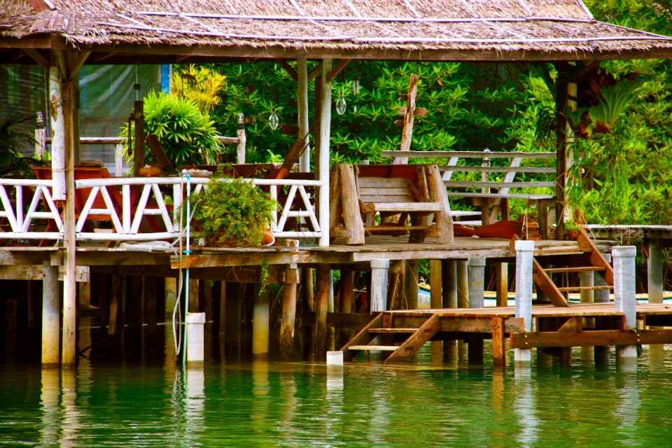Wood building water