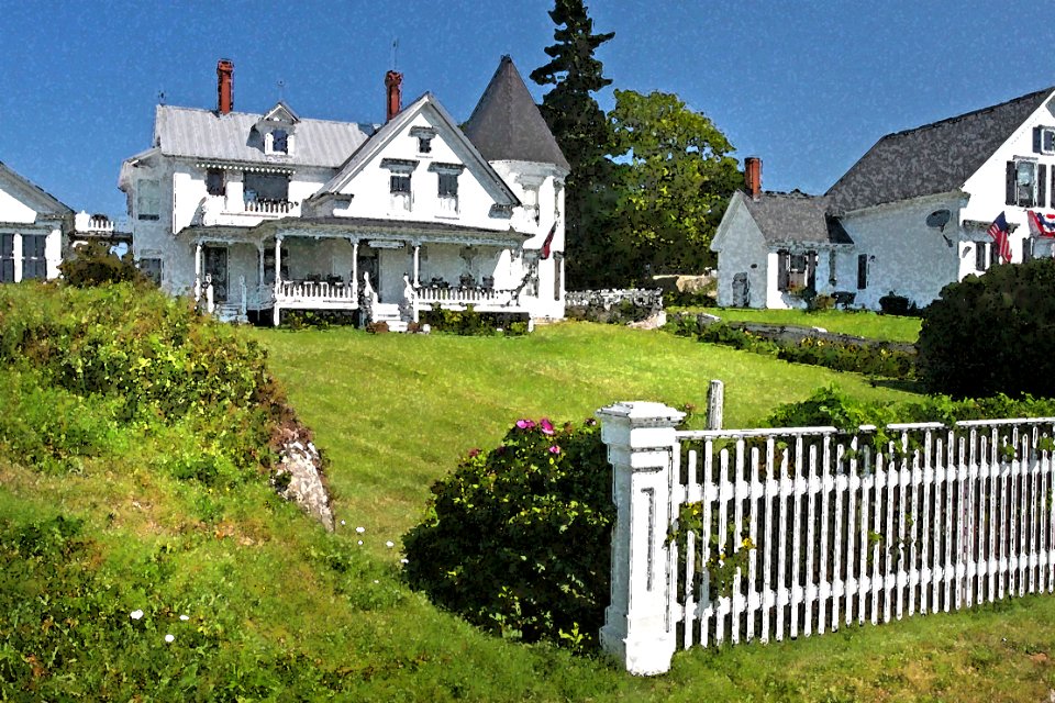WATERCOLOR - MAINE - Stonington  (6)