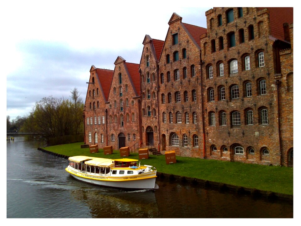 River old building