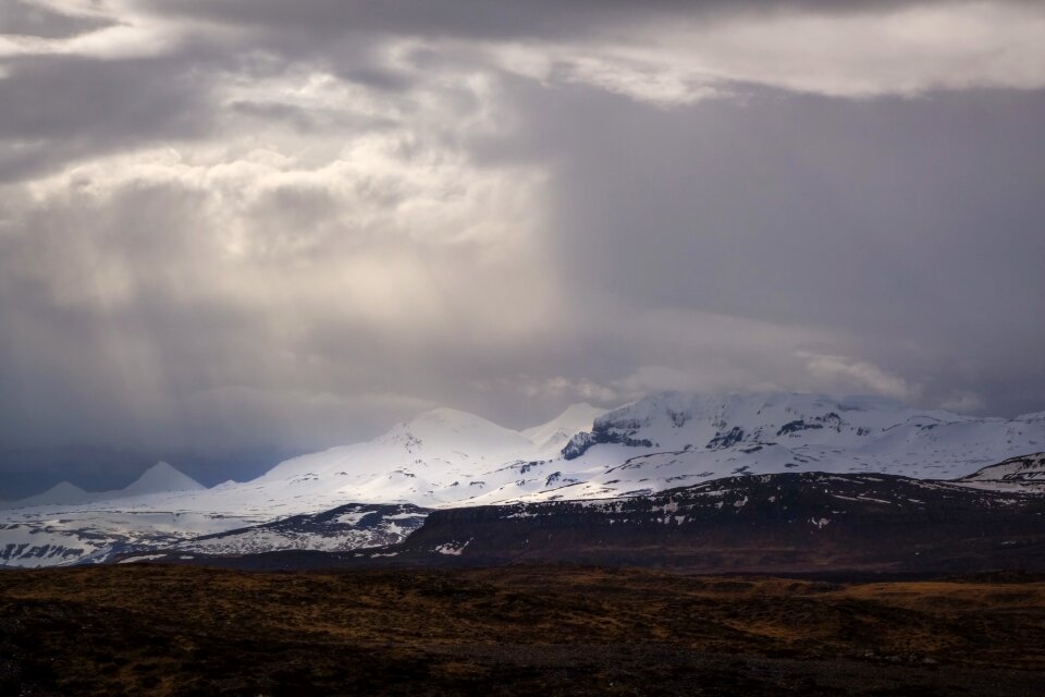 Mountains snow hills