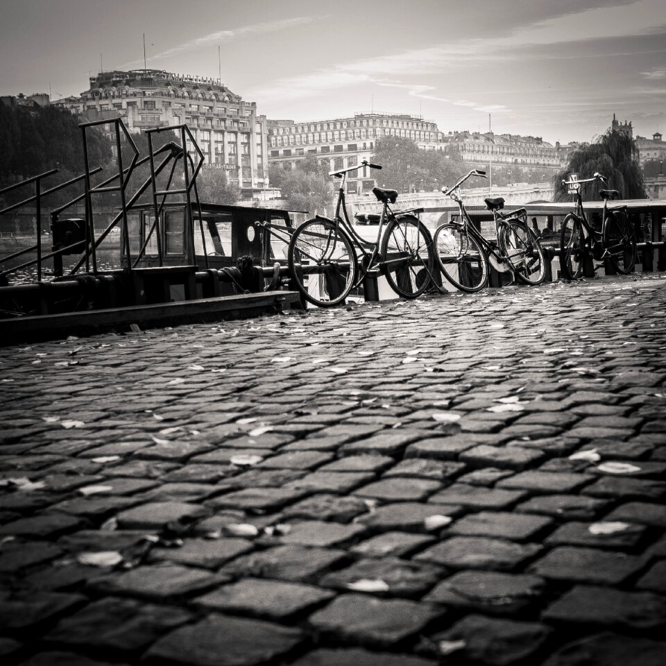 City town black and white