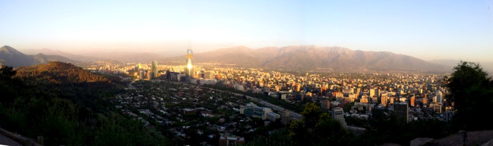 Atardecer en verano, Santiago 2012