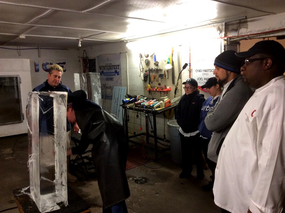 Ice carving