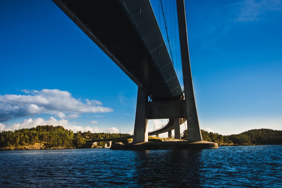 Blue engineering river