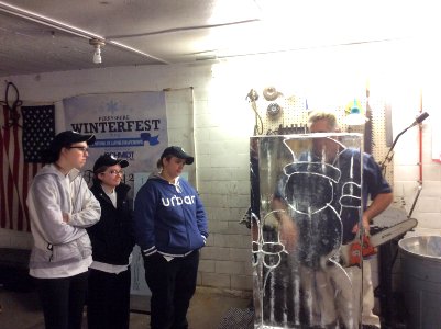 Ice carving