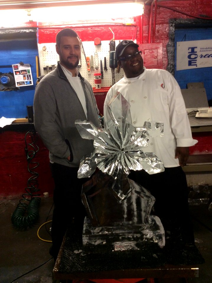 Ice carving