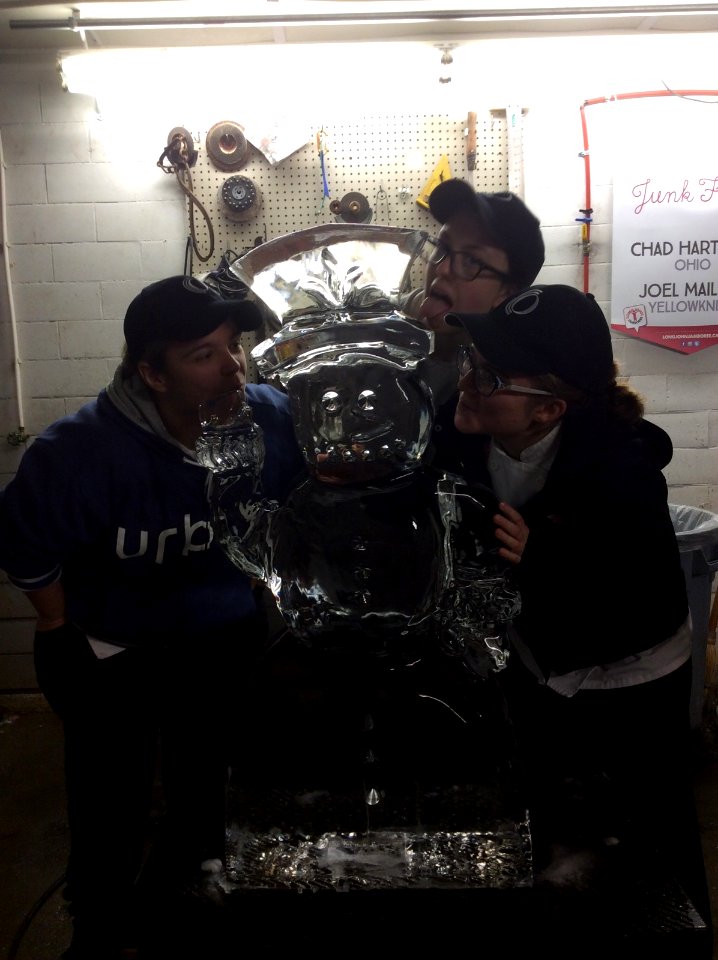 Ice carving