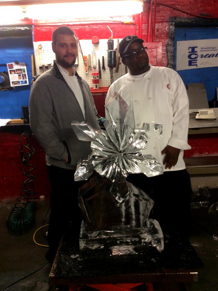 Ice carving