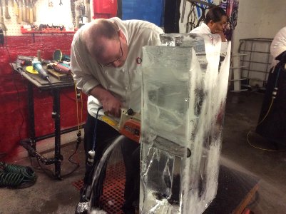 Ice carving!