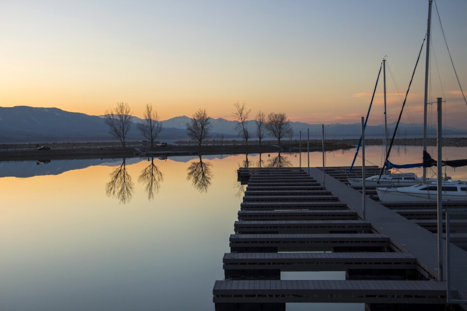 Boats marina water