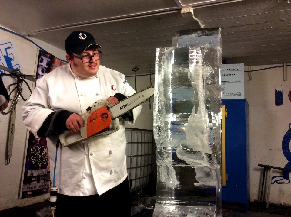 Ice carving!