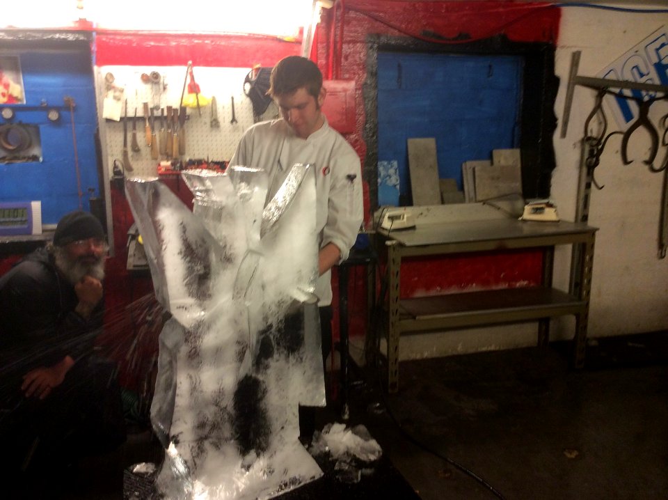 Ice carving!