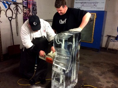 Ice carving!