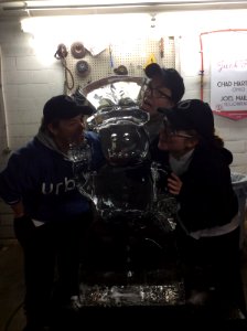 Ice carving