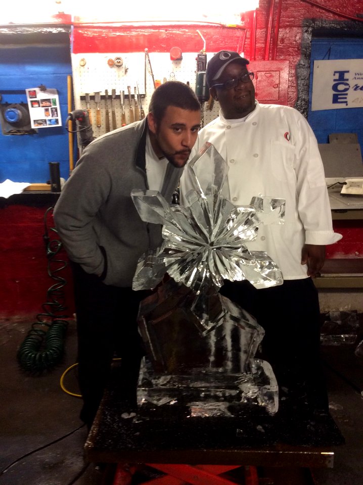 Ice carving